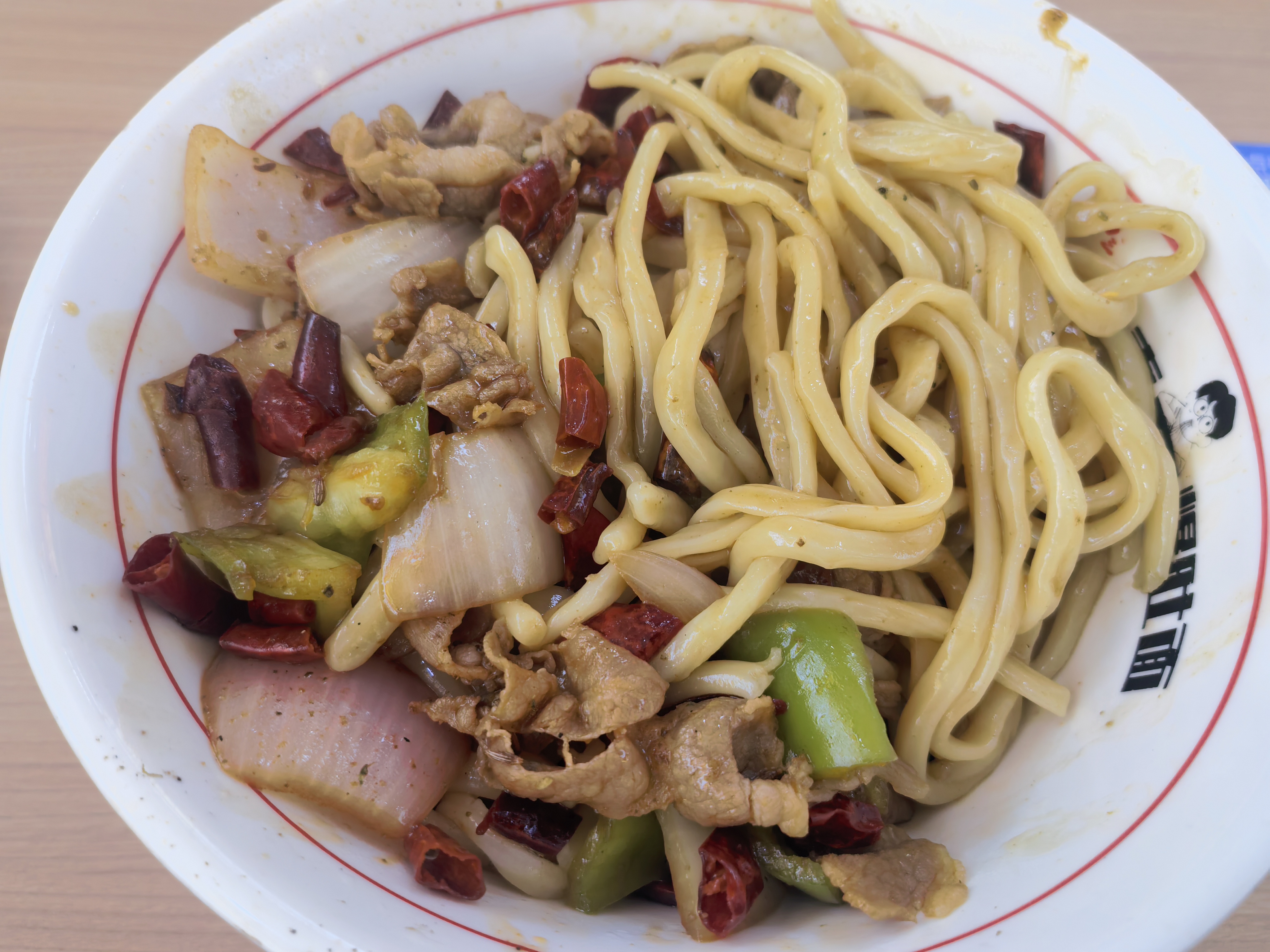 孜然羊肉味爆肚面